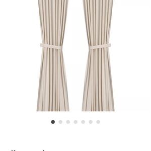 Neutral Beige Blackout Curtain Panels - Set of 2